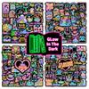 100 Pcs Glow in The Dark Kids Neon Book Stickers for Kindle, Vinyl Waterproof Bookish Water Bottle Laptop Decals Adults, Book Lovers Reading Rewards Decorative Stickers view 1
