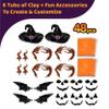 Build Buddiez DIY Jack-O-Lantern Craft Kit  6 Pack| Build, Decorate & Display | Fun Art & Crafts Activity for Kids Ages 5+ for Halloween & Fall | Great for Birthday Parties, Trick or Treating view 2