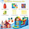 BOUNTECH Inflatable Bounce House, Clownland Bouncy House with Long Slide for Kids 3-6 Indoor Outdoor Backyard Fun w/Climbing Wall, Obstacles, Ball Pit, Toddler Bouncy Castle for Birthday Party Gifts view 2