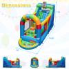 BOUNTECH Inflatable Bounce House, Clownland Bouncy House with Long Slide for Kids 3-6 Indoor Outdoor Backyard Fun w/Climbing Wall, Obstacles, Ball Pit, Toddler Bouncy Castle for Birthday Party Gifts view 3