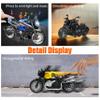 Alloy Metal Diecast Motorcycle Model Toy Set, 4 Pack of 1:12 Scale Die-Cast Motorcycles with Light&Sounds, Pull Back Function Toy Moto Bike for Kids Boys Girls and Collectors Ages 3 and up view 2