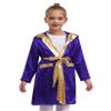 Shinsto Kids Boys Boxing Cosplay Boxer Cloak Metallic Hooded Boxing Costume Halloween Costume with Belt Purple 10 Years view 3