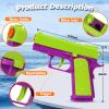 2 Packs Water Gun for Kids Squirt Guns Water Blaster Soaker Toys Water Pistol Toys for Boys Girls Toddlers, Outdoor Beach Swimming Pool Game Summer Party Favor view 4