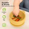 KeaBabies 2-Pack Baby Bowls with Suctions, Lids and 2-Pack Baby Silicone Bibs - Silicone Suction Bowls for Baby Boy, Girl, Silicone Bowls BPA-Free - Waterproof, Easy Wipe Silicone Bib for Kids view 2