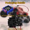 VXL-3s ESC Cooling Fan and Motor Cooling Fan Dual Fan Set Compatible with 1/10 Traxxas Slash 44 VXL Rustler 4X4 Stampede 4X4 Hoss 44 Velineon VXL-3s Heat Sink, Black view 2