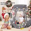 Baby Ball Pit for Toddler: with Star Lights - Pop Up Princess Play Tent for Kids - Indoor Outdoor Baby Girl Toys Birthday Gifts - NO Balls (Black Tent) view 3