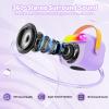 FunMission Karaoke Machine for Kids with Memory Card, Portable Bluetooth Speaker with 2 Wireless Microphones, Kids Microphone for 4 5 6 7 8 9 10+ Years Old, Christmas Birthday Present for Girls,Purple view 4