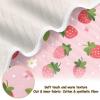 Coikll Daisy Strawberry Baby Blanket Cotton Cozy Throw Blanket Warm Nursery Swaddle Receiving Toddler Blankets 30" x 40 view 2