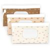 Baby Wipe Holder,Wipe Dispenser, 3-Pack Portable Refillable Wipe Container,Reusable Travel Baby Wipes Case, Waterproof and Dustproof, Wipe Holder for Diaper (Bohemian) view 1