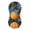 Orange Blue Flower Burp Cloths for Baby Girls and Boys Soft Burping Rags Muslin Burp Cloths Cotton Burp Cloths Shower Gift for Newborn 1 Pack A0900061 view 1