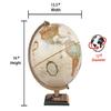 ANTIQUE AURA 12" World Classic Desktop Globe Eduacational Geographic Home and Office Desktop Decor view 2