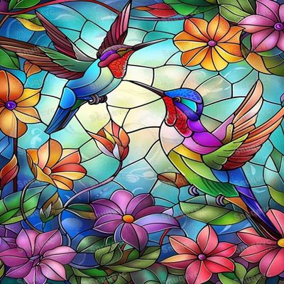 1000 Piece Adult Jigsaw Puzzle - Hummingbird Flower Wooden Rounded Corner Multi-Color Jigsaw Puzzle, Zero Dust Easy Storage, DIY Unique Decorative Gifts for Beginners