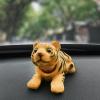 2 Pack Car Dashboard Decoration - Shaking Heads Lucky Tiger Bobble Heads Figurine, Bobble Heads Car Ornament, Car Dashboard Shake Heads Tiger Decoration, Nodding Tiger Decoration for Car Interior view 2