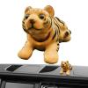 2 Pack Car Dashboard Decoration - Shaking Heads Lucky Tiger Bobble Heads Figurine, Bobble Heads Car Ornament, Car Dashboard Shake Heads Tiger Decoration, Nodding Tiger Decoration for Car Interior view 3