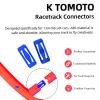 [25 Pack] K TOMOTO Racetrack Connectors Compatible with Hot Wheels | Blue Replacement Parts for Race Track Sets | Durable & Tight Fit | Birthday Gift for 5-12 Years Old view 2