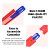 [25 Pack] K TOMOTO Racetrack Connectors Compatible with Hot Wheels | Blue Replacement Parts for Race Track Sets | Durable & Tight Fit | Birthday Gift for 5-12 Years Old view 4