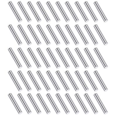RCHUBAM 50Pcs RC Wheel Hub Nut Pins 2x10 mm RC Axle-Pins Stub Axle Pins Compatible with All 1:10 Scale TRX-4 / Redcat / SCX10 RC Car Parts Truck Replacement Upgrades, Silver