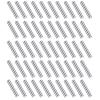 RCHUBAM 50Pcs RC Wheel Hub Nut Pins 2x10 mm RC Axle-Pins Stub Axle Pins Compatible with All 1:10 Scale TRX-4 / Redcat / SCX10 RC Car Parts Truck Replacement Upgrades, Silver view 1