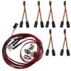 JR Style Servo Splitter Cable, 2.75" Servo 1 Male to 2 Female JR Y Harness Y Cable Extension Wire & 4Leds LED Light Headlights Taillight Kit Accessories view 1