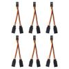 JR Style Servo Splitter Cable, 2.75" Servo 1 Male to 2 Female JR Y Harness Y Cable Extension Wire & 4Leds LED Light Headlights Taillight Kit Accessories view 2