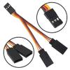 JR Style Servo Splitter Cable, 2.75" Servo 1 Male to 2 Female JR Y Harness Y Cable Extension Wire & 4Leds LED Light Headlights Taillight Kit Accessories view 4