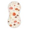 ElliTarr Burp Cloths Cotton Soft Burping Cloths for Babies 22x11 Inch 2 Pack Neutral Absorbent Burp Clothes Rags Towels for Newborn Mushroom view 2
