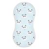 ElliTarr Burp Cloths Cotton Soft Burping Cloths for Babies 22x11 Inch 2 Pack Neutral Absorbent Burp Clothes Rags Towels for Newborn Cute Blue Panda view 2