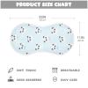 ElliTarr Burp Cloths Cotton Soft Burping Cloths for Babies 22x11 Inch 2 Pack Neutral Absorbent Burp Clothes Rags Towels for Newborn Cute Blue Panda view 3