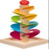 goki 53781 Marble Game Sound Cascade Made of Wood, Marble Run with Melody for Fine Motor Skills and Hearing, Educational Toy for Children Including 2 Marbles and Storage Compartment, 13 x 13 x 30 cm view 1