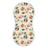ElliTarr Burp Cloths Cotton Soft Burping Cloths for Babies 22x11 Inch 4 Pack Neutral Absorbent Burp Clothes Rags Towels for Newborn Penguin and Snowmen Yellow view 2