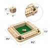 Jwinkumy Shut The Box Game, Wooden 2-4 Player Dice Game with 10 Numbers, Tabletop Game with Rounded Corners, for Adults and Kids, Classic Tabletop Dice Game view 2
