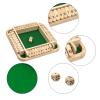 Jwinkumy Shut The Box Game, Wooden 2-4 Player Dice Game with 10 Numbers, Tabletop Game with Rounded Corners, for Adults and Kids, Classic Tabletop Dice Game view 3