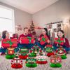 Adeyoo Christmas Ugly Sweater Party Decorations Honeycomb Centerpiece,9Pcs Ugly Sweater Centerpieces for Tables,3D Xmas Table Topper Xmas Table Centerpieces for Merry Christmas Holidays Decoration view 3