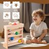 Montessori Ball Drop Toy for 2 3 Year Old, Wooden Ball Drop Toy Wooden Ball Tower for Toddlers, Pound a Ball for Toddlers Early Childhood Education Visual Tracking for Boys Girls Gift view 3