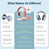 2-in-1 Baby Ear Muffs for Hearing Protection, Noise Cancelling Earmuffs for Babies and Toddlers up to 48 Months, Adjustable Baby Headphones with Stretchy Band, Improves Sleep - Pink view 2
