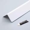 Jievmrs Floor Transition Strip 2 Inch Wide Acrylic Wall Corner Protector, Self Adhesive Wall Corner Edge Guard Cover, Thickened Corner Trim Moulding Strips for Living Room(White,1mx5cm/3.3ftx2) view 1