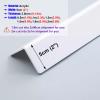 Jievmrs Floor Transition Strip 2 Inch Wide Acrylic Wall Corner Protector, Self Adhesive Wall Corner Edge Guard Cover, Thickened Corner Trim Moulding Strips for Living Room(White,1mx5cm/3.3ftx2) view 3