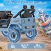 OLAKIDS Ride on Truck, 12V Battery Powered Electric Vehicle for Kids with Remote Control, Bluetooth, Power Display, LED Lights, Music Player, Ride on Toy for 3+ Boys Girls (Blue) view 2
