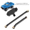 NOENNULL Servo Mount Steering Link Set, Aluminum Alloy, RC Car Steering Servo Assembly Upgrade Parts for HOBBYPLUS 1/18 4WD CP18P (Black) view 2