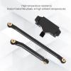 NOENNULL Servo Mount Steering Link Set, Aluminum Alloy, RC Car Steering Servo Assembly Upgrade Parts for HOBBYPLUS 1/18 4WD CP18P (Black) view 3