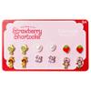 LUV HER The World of Strawberry Shortcake Hypoallergenic Earrings for Girls Ages 4+ - Safe Stud Styles - Jewelry Gift for Sensitive Ears & Cartoon Lovers, 6 Pairs view 1