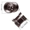 TOOMOD Aluminum WR02 Wheel Hub Rims for Tamiya WR-02 / G6-01 / Konghead Automobile 1/10 RC Big Tire Model Car Upgrades Parts Brown view 2