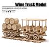 KWASVLYA 3D Wooden Puzzles, Wine Truck Model Kit, Wooden Train Puzzles for Adults and Teens, Educational Brain Teaser Assembly Model, Thanksgiving/Christmas/Birthday Gifts view 3