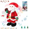 Humor Ted Jumping Dancing Singing Santa, Singing Dancing Santa Claus Toys Animated Christmas Plush Toy Funny White Elephant Musical Plush Toys 2025 Xmas New Year Gift for Kids,15" view 1