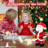 Humor Ted Jumping Dancing Singing Santa, Singing Dancing Santa Claus Toys Animated Christmas Plush Toy Funny White Elephant Musical Plush Toys 2025 Xmas New Year Gift for Kids,15" view 3