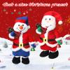 Humor Ted Jumping Dancing Singing Santa, Singing Dancing Santa Claus Toys Animated Christmas Plush Toy Funny White Elephant Musical Plush Toys 2025 Xmas New Year Gift for Kids,15" view 4