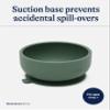Lalo Suction Bowls - 2 Pack, 100% Silicone Non-Toxic BPA-Free Baby Bowls with Suction Base To Prevent Accidental Tip-Overs - Silicone Bowls For Babies And Toddlers - Olive view 4