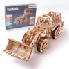 KWASVLYA 3D Wooden Puzzles,Bulldozer Model Kits, Wooden Puzzles for Adults and Teens, Educational Brain Teaser Assembly Model Car, Thanksgiving/Christmas/Birthday Gifts view 3