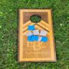 2 inch Blue and Grey Replacement Bags Two inch Cornhole Bags mini Bean Bag toss view 3