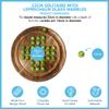 22cm Diameter wooden SOLITAIRE BOARD GAME with GREEN LEPRECHAUN GLASS MARBLES view 4